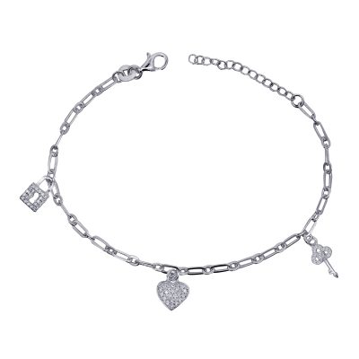 B1760CZE19 – S/S 19cm Charm Bracelet